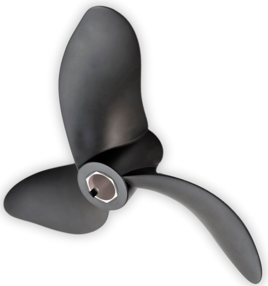 Prototype from silicone mold - Marine propeller with metal insert